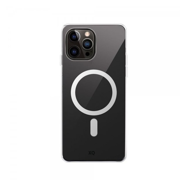 XQISIT iPhone 15 Pro Deksel Flex Case MagSafe Transparent Klar