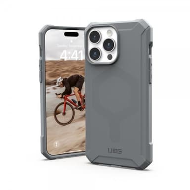 Urban Armor Gear (UAG) iPhone 15 Pro Max Deksel Essential Armor MagSafe Sølv