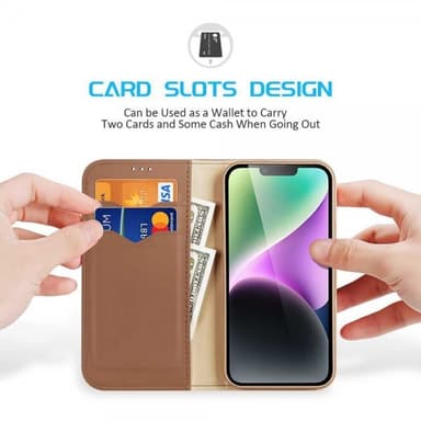 DUX DUCIS iPhone 15 Plus Etui Hivo Series Brun