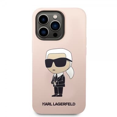 Karl Lagerfeld iPhone 15 Pro Deksel Ikonik NFT Rosa