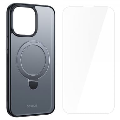 Baseus iPhone 15 Plus Deksel Smart Ring Series MagSafe Svart