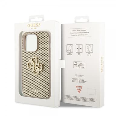 Guess iPhone 15 Pro Max Deksel Perforated Glitter Gull