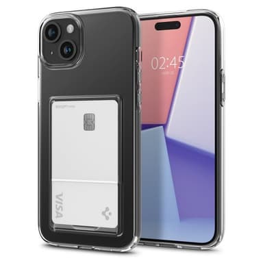 Spigen iPhone 15 Plus Deksel Crystal Slot Crystal Clear