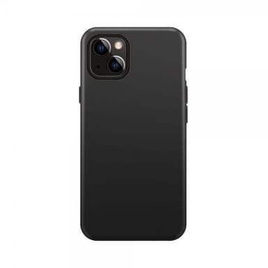 XQISIT iPhone 15 Plus Deksel Silicone Case Svart