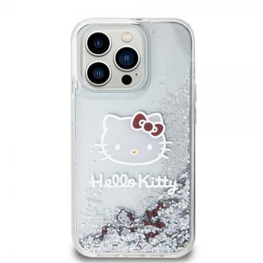 Hello Kitty iPhone 15 Pro Deksel Liquid Glitter Translucent