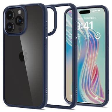 Spigen iPhone 15 Pro Deksel Ultra Hybrid Navy Blue