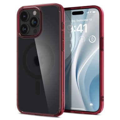 Spigen iPhone 15 Pro Max Deksel Ultra Hybrid MagFit Frost Deep Red