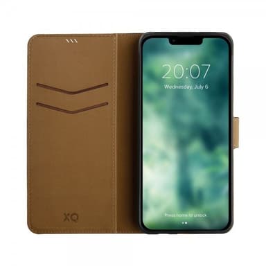 XQISIT iPhone 15 Etui Slim Wallet Selection Svart