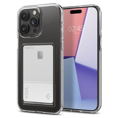 Spigen iPhone 15 Pro Max Deksel Crystal Slot Crystal Clear