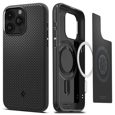 Spigen iPhone 15 Pro Max Deksel Mag Armor MagFit Matte Black