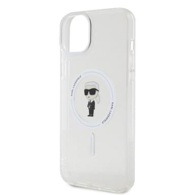Karl Lagerfeld iPhone 15 Deksel Ikonik MagSafe Transparent