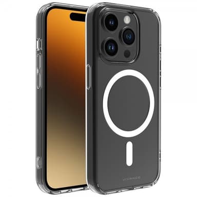 Vivanco iPhone 15 Pro Max Deksel Mag Steady Transparent