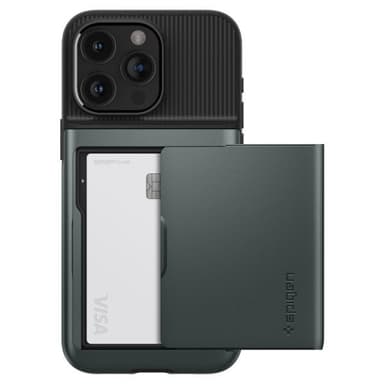 Spigen iPhone 15 Pro Max Deksel Slim Armor CS Abyss Green