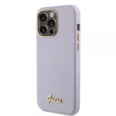 Guess iPhone 15 Pro Max Deksel Full Glitter Wrapped Lilac
