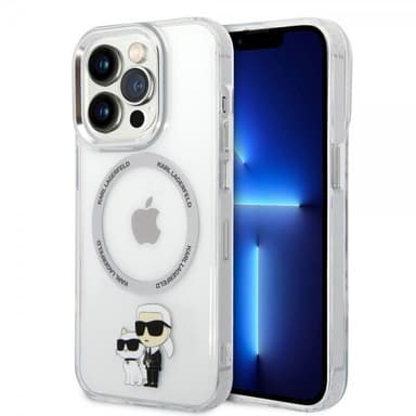 Karl Lagerfeld iPhone 15 Pro Deksel NFT Karl & Choupette Transparent