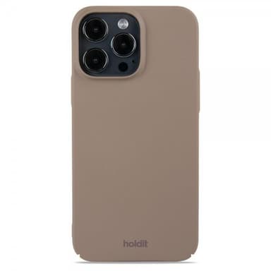holdit iPhone 15 Pro Max Deksel Slim Case Mocha Brown