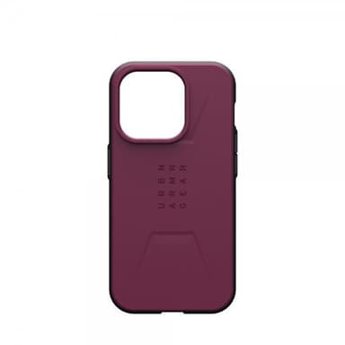 Urban Armor Gear (UAG) iPhone 15 Pro Deksel Civilian MagSafe Bordeaux