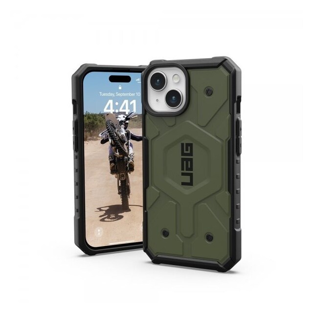 Urban Armor Gear (UAG) iPhone 15 Deksel Pathfinder MagSafe Olive Drab
