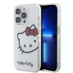 Hello Kitty iPhone 15 Pro Deksel Kitty Logo Hvit