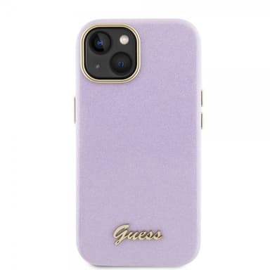Guess iPhone 15 Deksel Full Glitter Wrapped Lilac