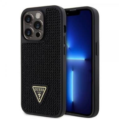 Guess iPhone 15 Pro Deksel Rhinestone Svart