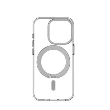Decoded iPhone 15 Pro Deksel Recycled Plastic Transparant Loop Stand Back Cover Klar