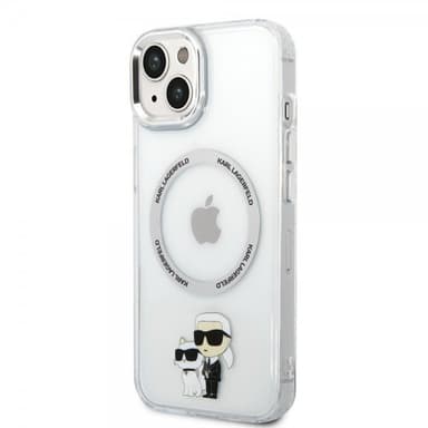 Karl Lagerfeld iPhone 15 Deksel NFT Karl & Choupette Transparent