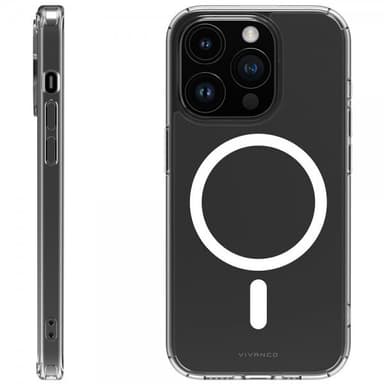 Vivanco iPhone 15 Pro Max Deksel Mag Steady Transparent