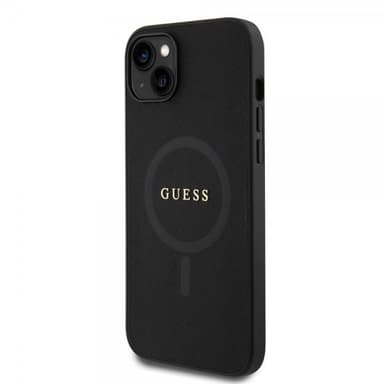 Guess iPhone 15 Deksel Saffiano MagSafe Svart