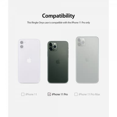 Ringke iPhone 11 Pro Deksel Onyx Svart