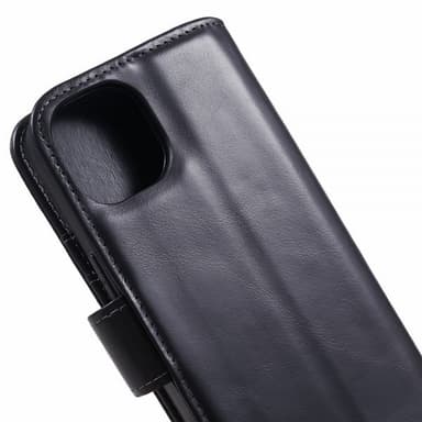 Nordic Covers iPhone 15 Plus Etui Essential Leather Raven Black