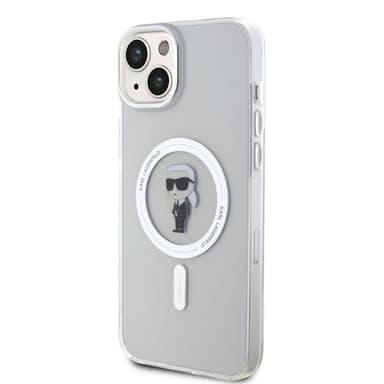 Karl Lagerfeld iPhone 15 Plus Deksel Ikonik MagSafe Transparent