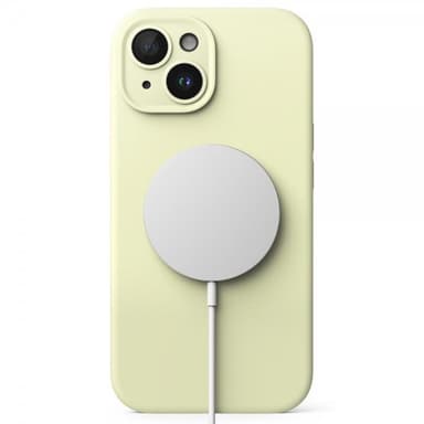 Ringke iPhone 15 Plus Deksel Silicone Magnetic Sunny Lime