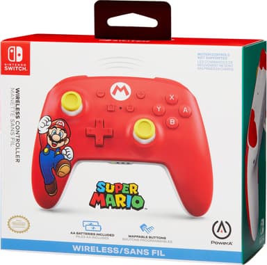 PowerA Nintendo Switch trådløs kontroller Mario Edition
