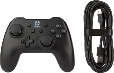 PowerA Nintendo Switch USB kablet kontroller (sort)