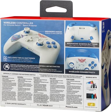 PowerA Nintendo Switch trådløs kontroller Zelda Edition