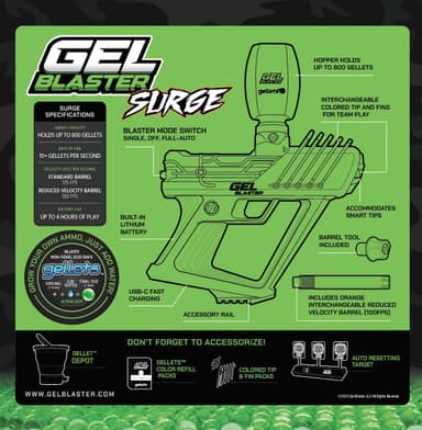 Gel Blaster Surge og Gellets