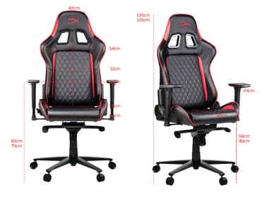 HyperX Blast gamingstol (sort/rød)