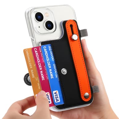 Mobiltelefonveske med kortholder/stativ Sort iPhone 14