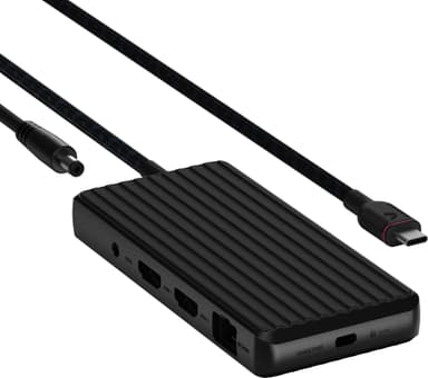 Unisynk 9 port 4K 100W USB-C dokkingstasjon (sort)