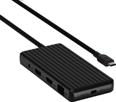 Unisynk 9 port 4K 100W USB-C hub (sort)
