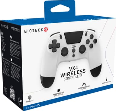 Gioteck VX-4 PlayStation 4 trådløs kontroller (hvit)