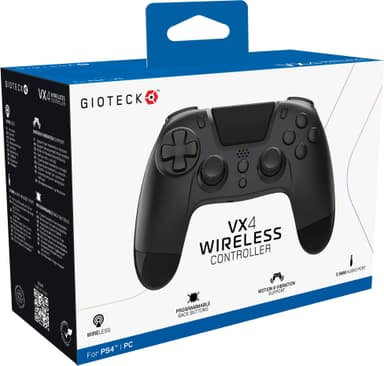 Gioteck VX-4 PlayStation 4 trådløs kontroller (sort)