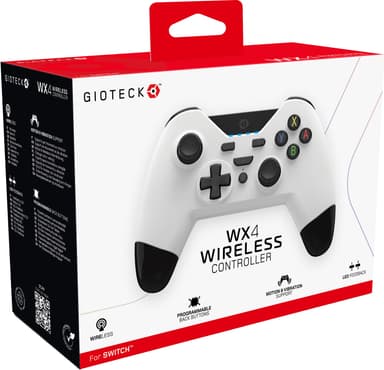 Gioteck WX-4 Nintendo Switch trådløs kontroller (hvit)
