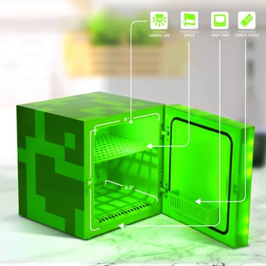 Ukonic Minecraft Creeper Block minikjøleskap
