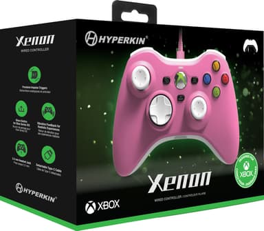 Hyperkin Cirka Xenon Xbox USB-C kablet kontroller (rosa)