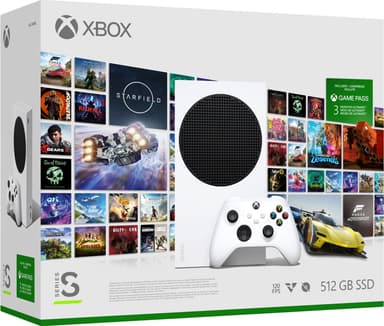 Xbox Series S 512GB Starter Pack samlepakke (hvit)