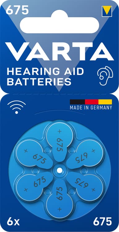 Varta 675 batteri for høreapparat 7042217 (6-pakning)