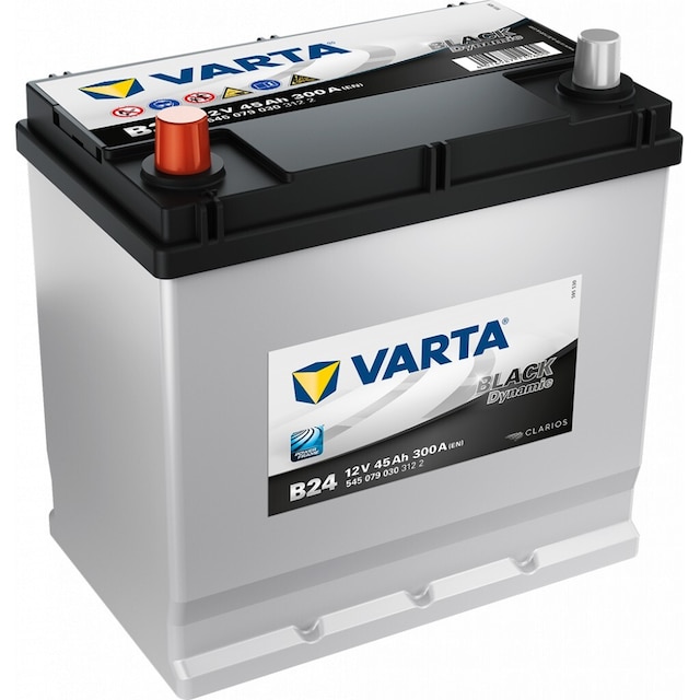 VARTA Black Dynamic Batteri 12V 45AH 300CCA (219x135x200/225mm) +venstre B24