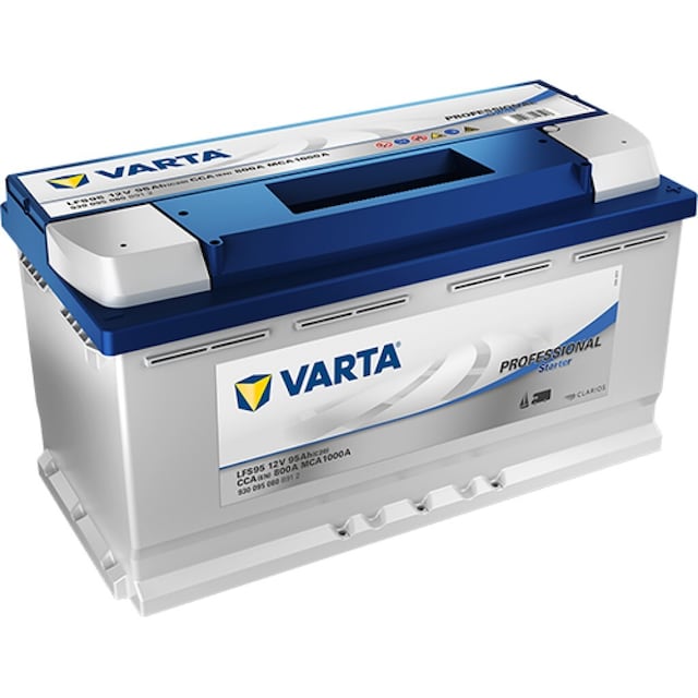 VARTA Fritidsbatteri 12V 95 AH 800 CCA (353x175x190mm) +høyre LFS95